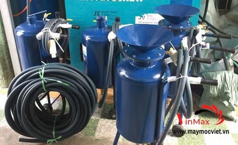 Máy phun cát tẩy sơn đánh gỉ 50 lít Turbo TBP50