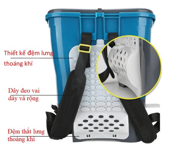 Máy phun rải phân acquy 12V Turbo TBP12