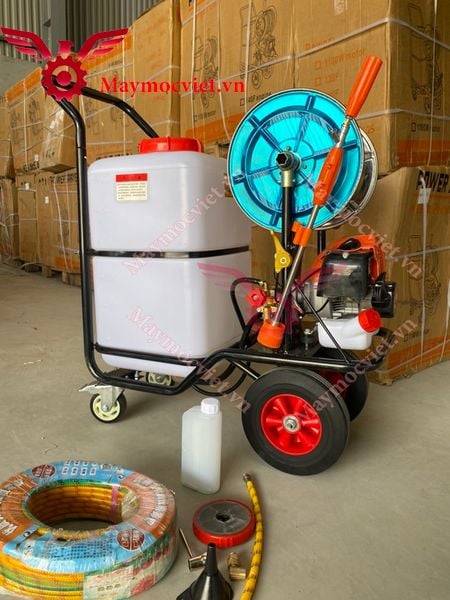 Máy phun thuốc khử trùng xe đẩy 60 lit VMPX60 ( động cơ Trung Quốc )