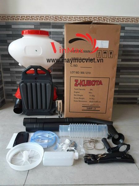 Máy xạ phân, phun hạt, phun thuốc đa năng 2 thì Z-Kubota TU43