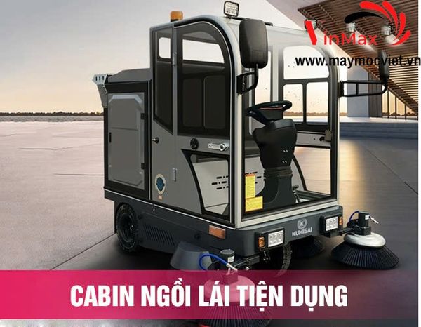 Xe quét rác ngồi lái Kumisai KMS 1900D