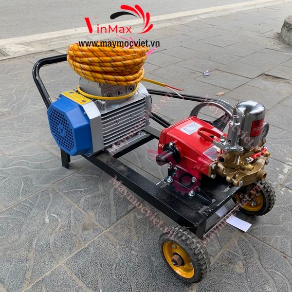 Máy Rửa Xe Áp Lực Cao Nakawa NK 3048 Lắp Mô Tơ 2.2KW