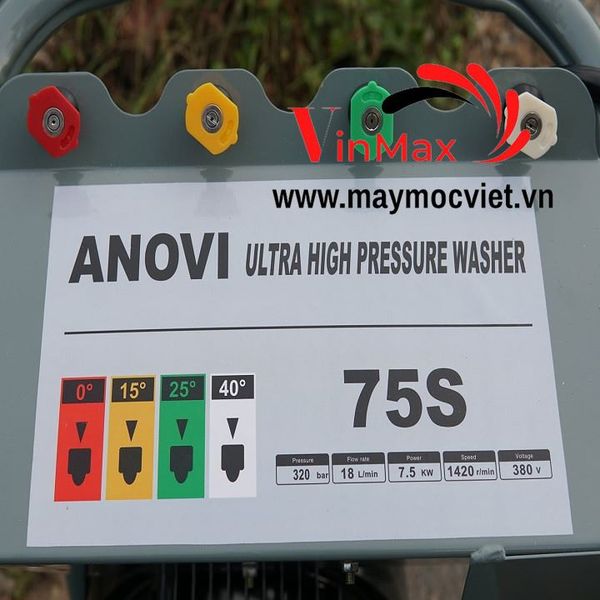Máy Rửa Xe Cao Áp 7.5Kw Anovi 75S (3Pha)