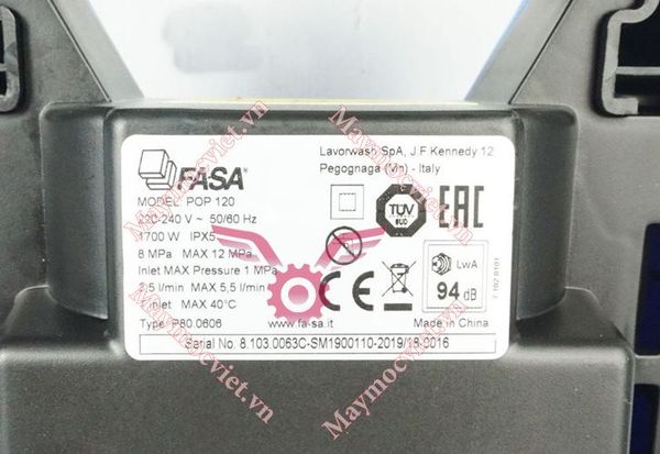 Máy xịt rửa áp lực cao FASA POP 120