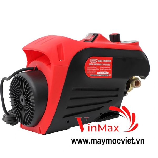 Máy rửa xe Oshima MXR-JZ900C2 2.5kW Đỏ Điện 1 pha có chỉnh áp