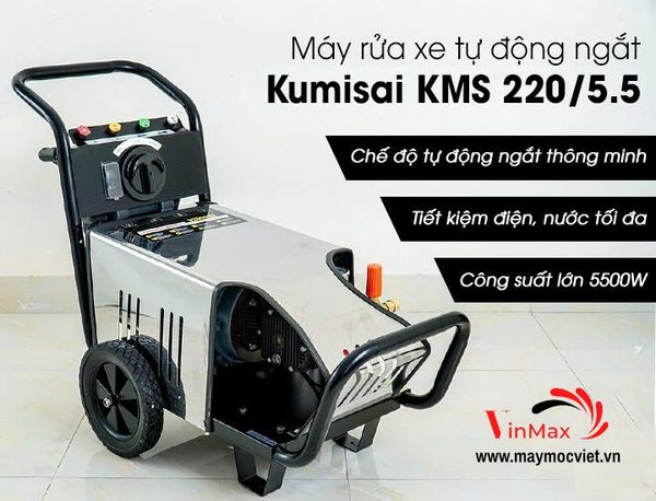 Máy rửa xe tự động ngắt Kumisai KMS 220/5.5