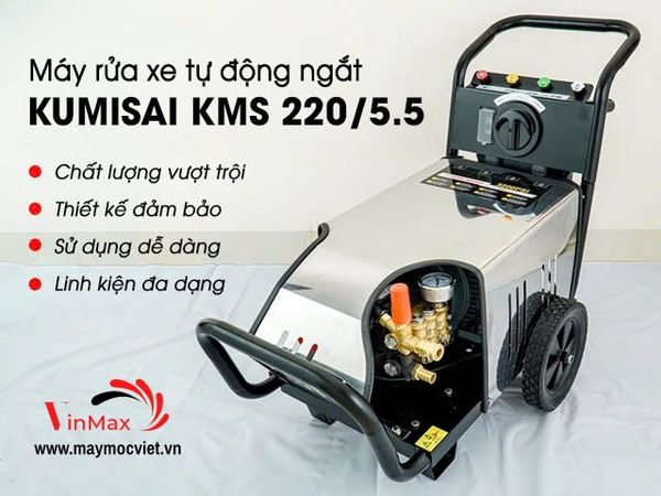 Máy rửa xe tự động ngắt Kumisai KMS 220/5.5