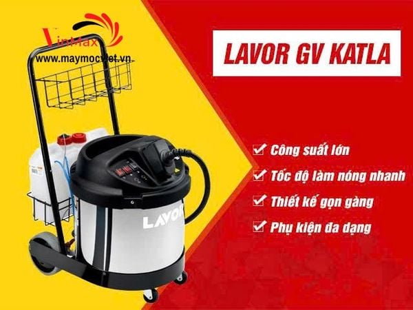 Máy rửa xe chuyên dụng hơi nước nóng Lavor GV Katla