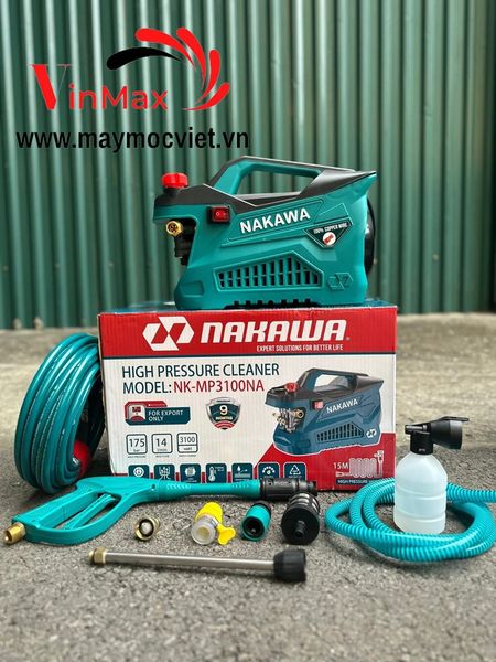 Máy Rửa Xe 3100W Nakawa NK-MP3100NA Có Chỉnh Áp