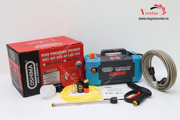 Máy Rửa Xe 2800W Oshima MRX 1215-C2 Có Chỉnh Áp