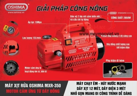 Máy rửa xe mini Oshima MXR 350