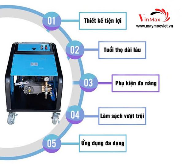 Máy rửa xe ô tô công suất lớn chuyên dụng Palada HM 5027