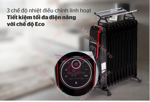 MÁY SƯỞI DẦU SUNHOUSE 13 THANH SHD7085 ĐEN (CÓ GIÁ PHƠI)