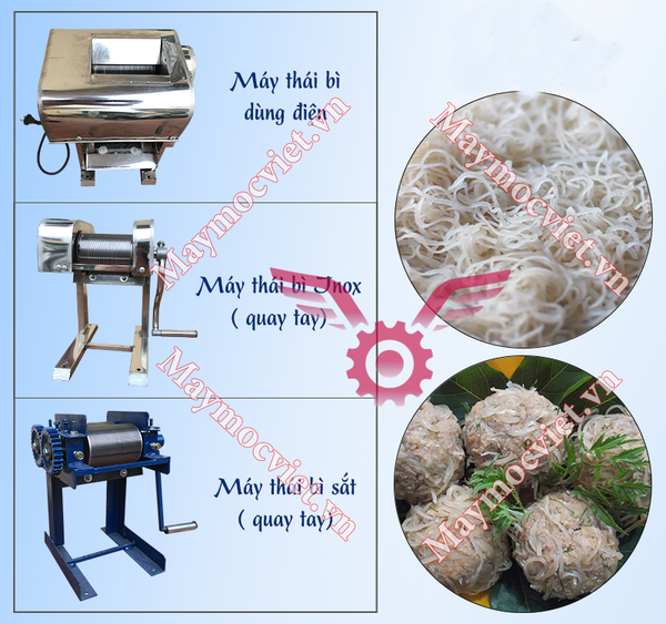 Máy thái bì lợn quay tay bằng Inox VinMax TB1100