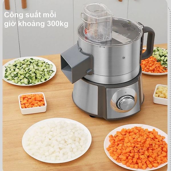 Máy thái củ quả đa năng thái hạt lựu, thái lát, thái sợi Turbo TBT200