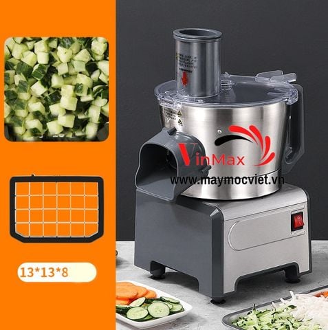 Máy cắt rau củ đa chức năng Vinmax VMT300 chuyên cắt hạt lựu, thái sợi, thái lát, băm nhuyễn