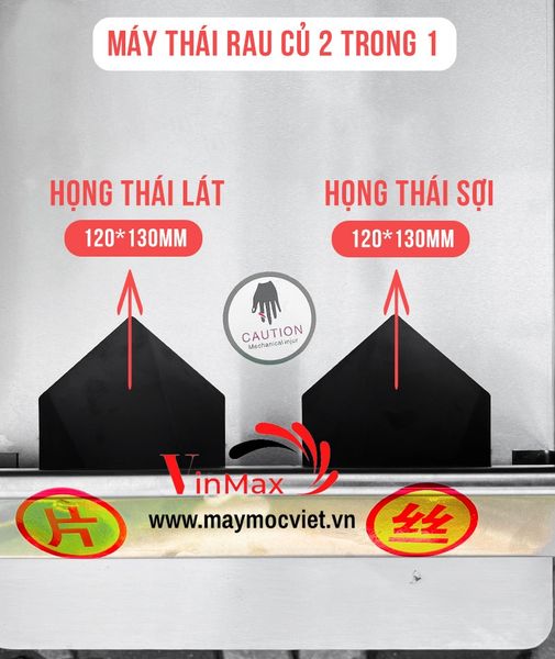 Máy thái rau củ 2 trong 1 Vinmax VM2-750