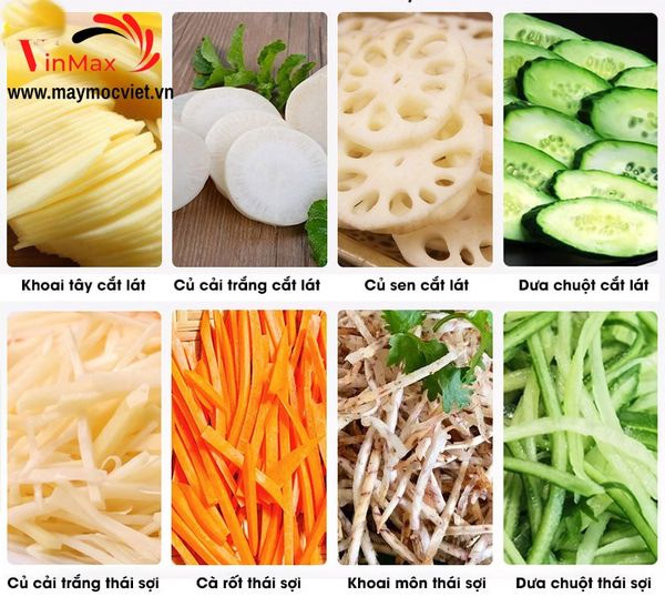 Máy thái rau củ 2 trong 1 Vinmax VM2-750