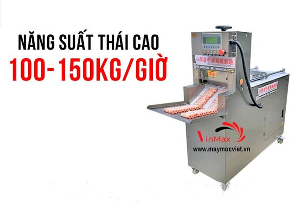 Máy thái thịt đông lạnh công nghiệp 2 cửa Vinmax VMT02