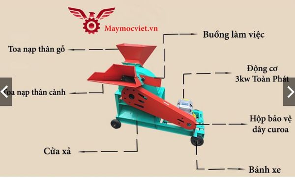 Máy băm cây thuốc công nghiệp Vinmax VMTT03