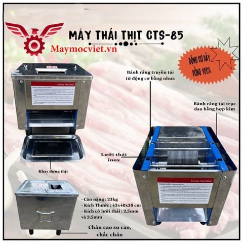 Máy thái thịt tươi sống, máy thái thịt đa năng CTS85