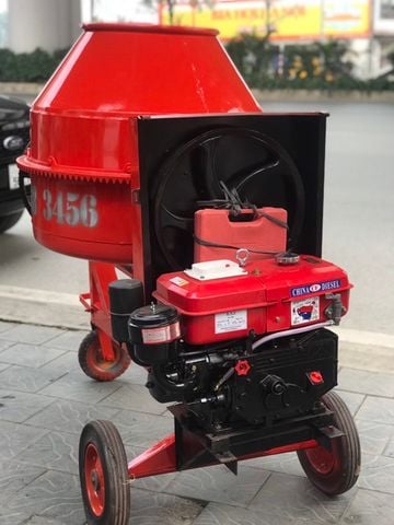 Máy trộn bê tông quả lê 350 lít đầu nổ dầu D8 VMTD350