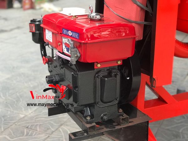 Máy trộn bê tông quả lê 350 lít đầu nổ dầu D8 VMTD350