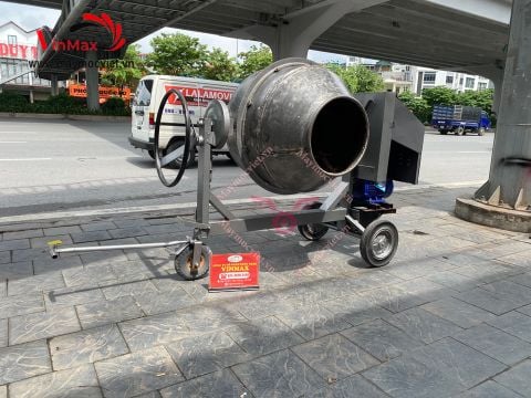 Máy trộn bê tông, máy trộn nguyên liệu inox 304 Vinmax VIN350