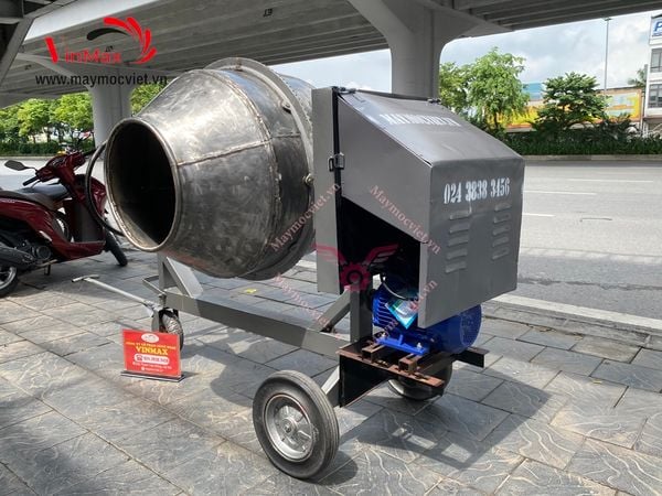 Máy trộn bê tông, máy trộn nguyên liệu inox 304 Vinmax VIN350