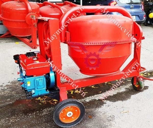 Máy trộn bê tông 350 lít đầu nổ Diesel D8 T350-D