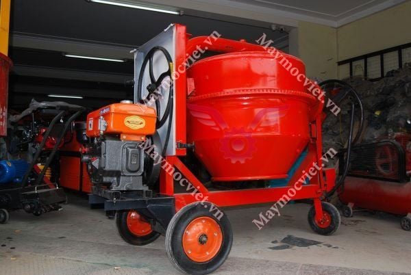Máy trộn bê tông 350 lít đầu nổ Diesel D8 T350-D