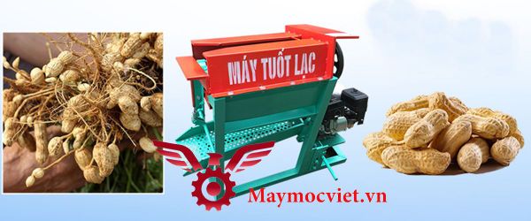 Máy tuốt đậu phộng mini đầu nổ VINMAX TL65