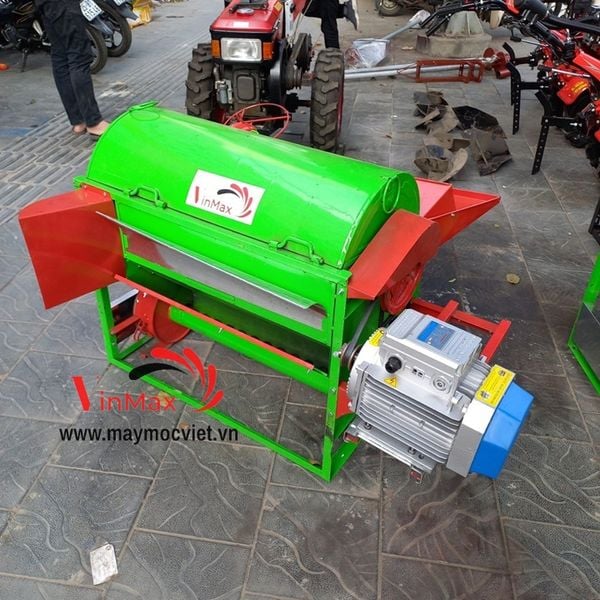 Máy tuốt lúa mini dùng điện 3kw VMTL3000