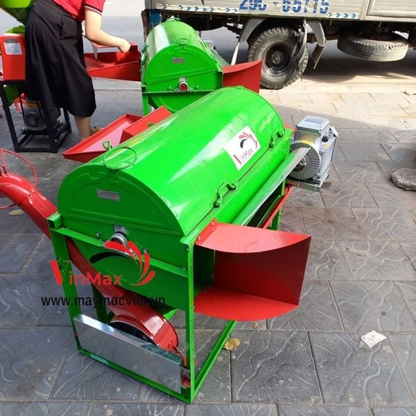 Máy tuốt lúa mini dùng điện 3kw VMTL3000