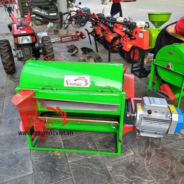 Máy tuốt lúa mini dùng điện 3kw VMTL3000