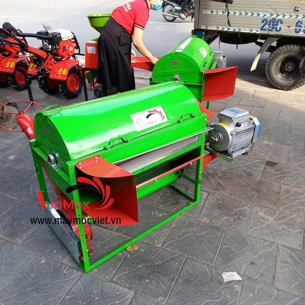 Máy tuốt lúa mini dùng điện 3kw VMTL3000