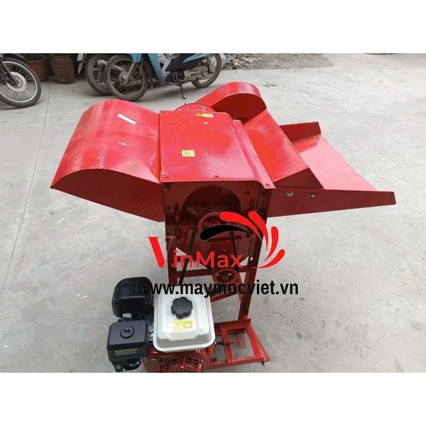 Máy vò lúa mini, máy tuốt lúa động cơ xăng 7.5hp Vinmax VMT75