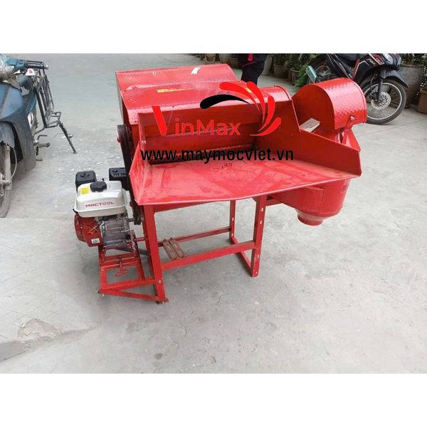 Máy vò lúa mini, máy tuốt lúa động cơ xăng 7.5hp Vinmax VMT75
