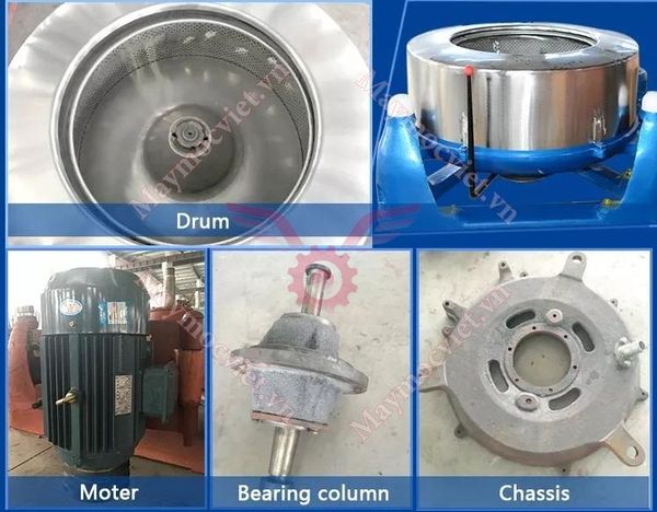 Máy vắt ly tâm 25kg/mẻ SS752-500