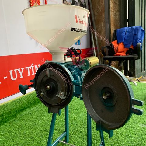 Máy vỡ ngô, máy đập ngô, máy nghiền vỡ hạt Vinmax VMN20