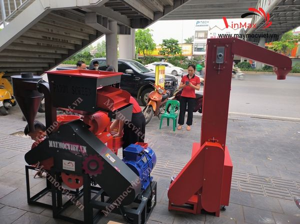 Máy xay xát gạo 3 pha có gầu tải Turbo TBX11000