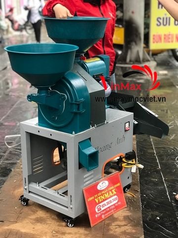Máy xát gạo hộp kèm lọc sạn sàng rung VMXG5555