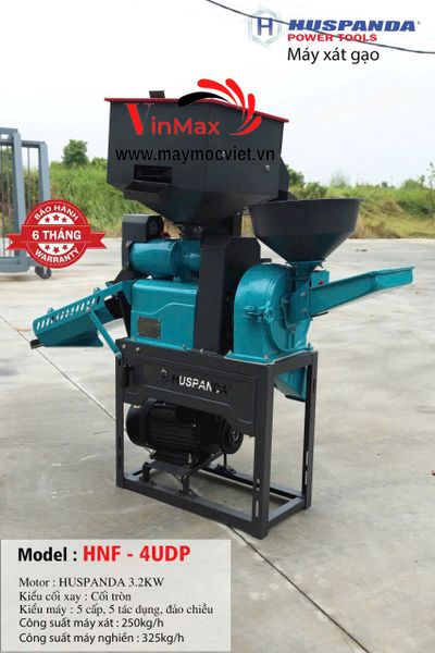 Máy xát gạo, nghiền bột Huspanda HNF4UDP