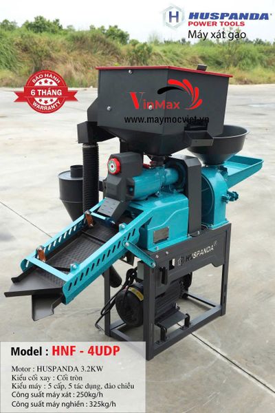 Máy xát gạo, nghiền bột Huspanda HNF4UDP