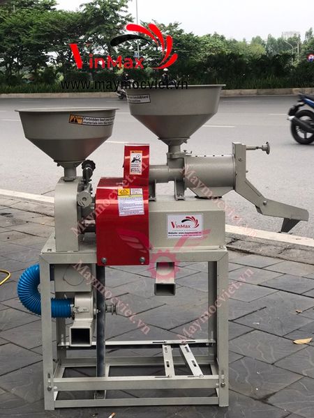 Máy xát gạo liên hoàn mini : xát lứt, xát trắng Vinmax VMLH90