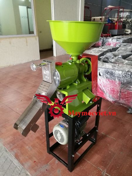 Máy xát gạo mini và nghiền ngô vỡ mảnh VINMAX 6N40