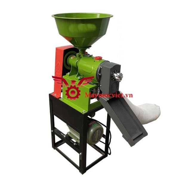 Máy xát gạo mini và nghiền ngô vỡ mảnh VINMAX 6N40