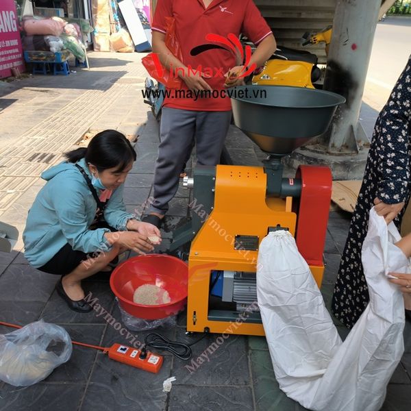 Máy xát gạo, vỡ hạt mini Vinmax YL40