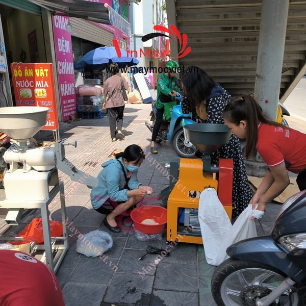 Máy xát gạo, vỡ hạt mini Vinmax YL40