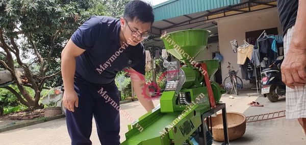 Máy xay xát lúa gạo 3 chức năng xát,nghiền bột, sàng rung 3 cấp X3CN-B